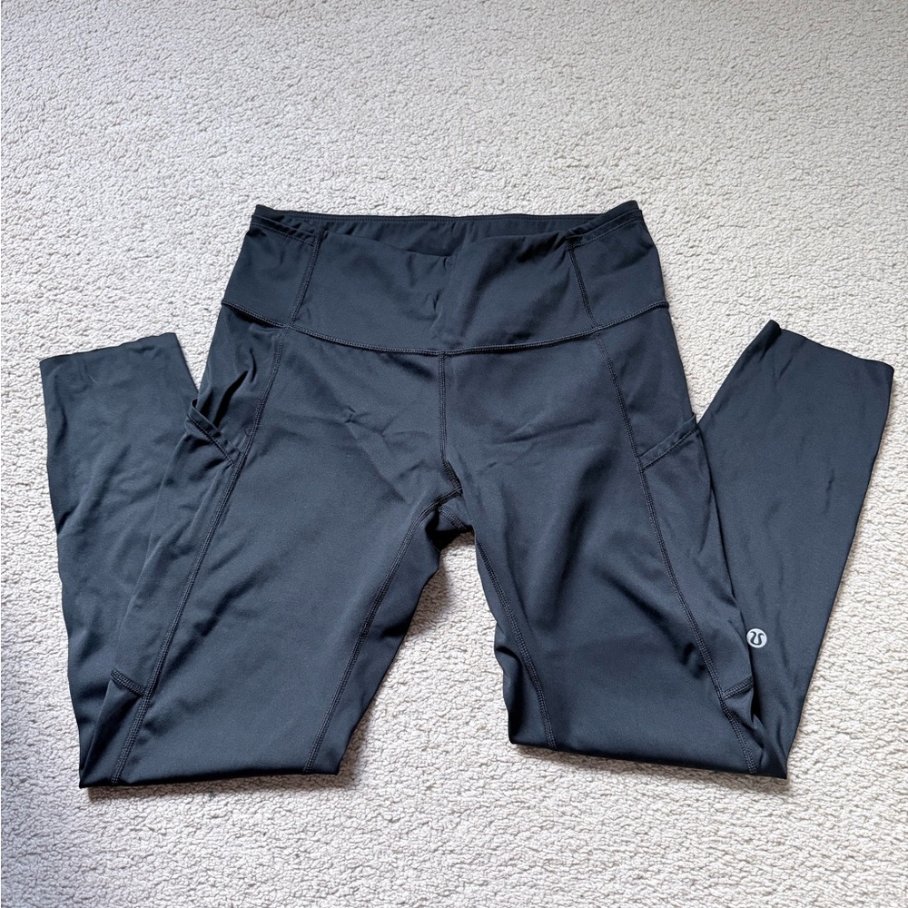 lululemon -  black high waisted leggings